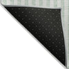 Piper Looms Chantille Geometric ACN2134 Teal Machine Washable Area Rug Backing Image