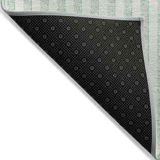 Piper Looms Chantille Geometric ACN2134 Teal Machine Washable Area Rug Backing Image