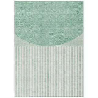 Piper Looms Chantille Geometric ACN2134 Teal Machine Washable Area Rug main image
