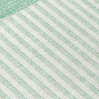 Piper Looms Chantille Geometric ACN2134 Teal Machine Washable Area Rug Swatch Image