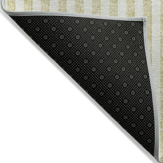 Piper Looms Chantille Geometric ACN2134 Wheat Machine Washable Area Rug Backing Image