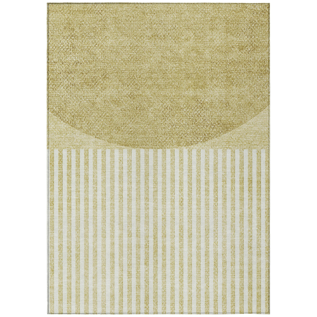 Piper Looms Chantille Geometric ACN2134 Wheat Machine Washable Area Rug main image