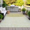 Piper Looms Chantille Geometric ACN2134 Wheat Machine Washable Area Rug Outdoor Lifestyle Image Feature