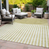 Piper Looms Chantille Geometric ACN2134 Wheat Machine Washable Area Rug Outdoor Lifestyle Image Feature
