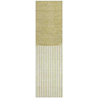 Piper Looms Chantille Geometric ACN2134 Wheat Machine Washable Area Rug Runner Main Image