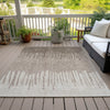 Piper Looms Chantille Stripes ACN2135 Brown Machine Washable Area Rug Outdoor Lifestyle Image Feature