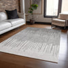 Piper Looms Chantille Stripes ACN2135 Gray Machine Washable Area Rug Lifestyle Image Feature