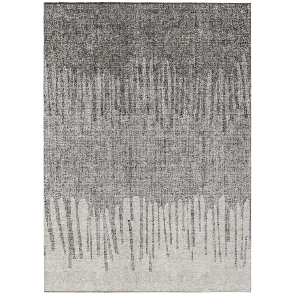 Piper Looms Chantille Stripes ACN2135 Gray Machine Washable Area Rug main image