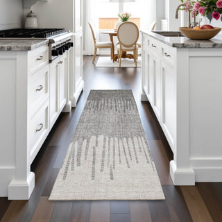 Piper Looms Chantille Stripes ACN2135 Gray Machine Washable Area Rug Runner Lifestyle Image Feature