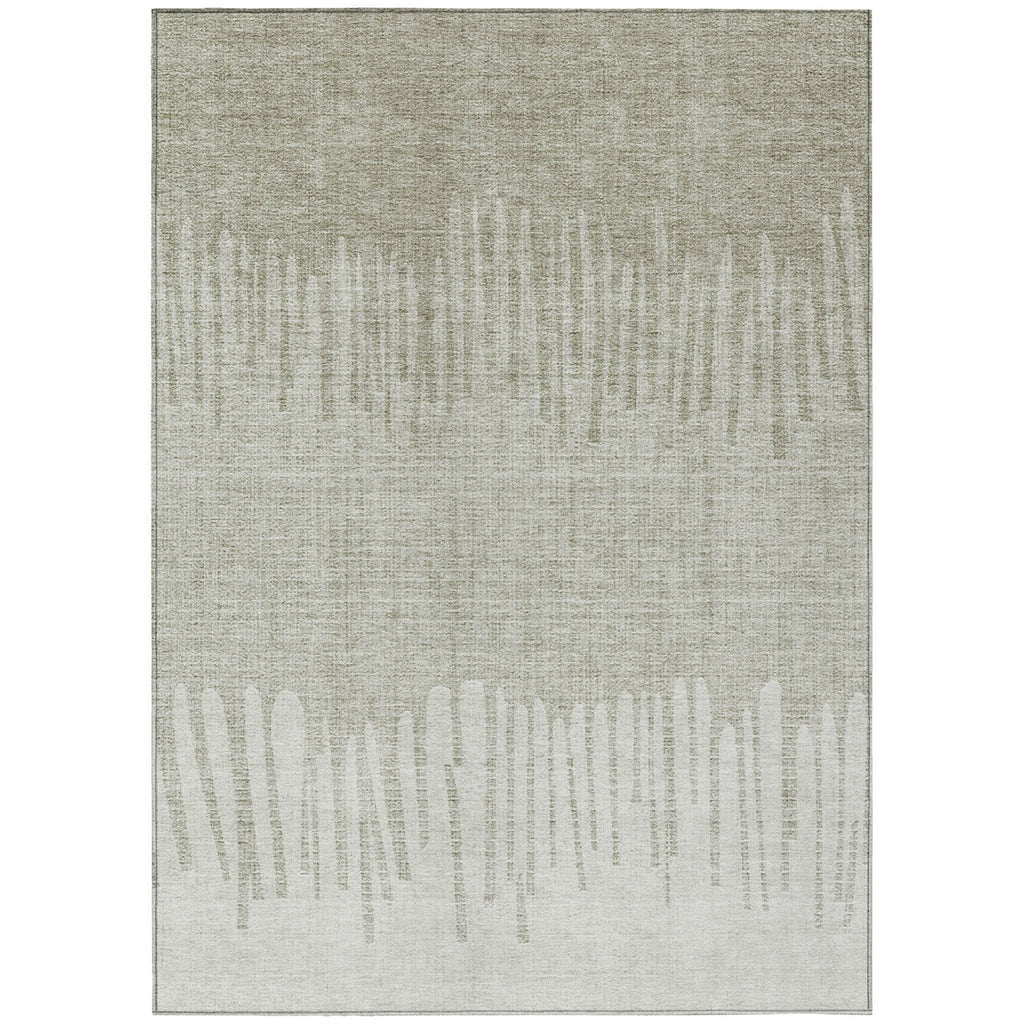Piper Looms Chantille Stripes ACN2135 Putty Machine Washable Area Rug main image