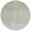 Piper Looms Chantille Stripes ACN2135 Putty Machine Washable Area Rug Round Main Image