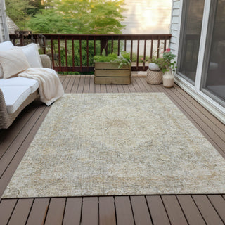 Piper Looms Chantille Global ACN2136 Beige Machine Washable Area Rug Outdoor Lifestyle Image Feature