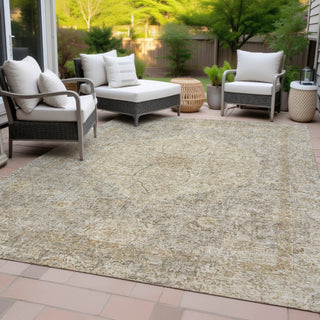 Piper Looms Chantille Global ACN2136 Beige Machine Washable Area Rug Outdoor Lifestyle Image Feature