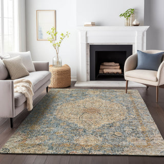 Piper Looms Chantille Global ACN2136 Blue Machine Washable Area Rug Lifestyle Image Feature
