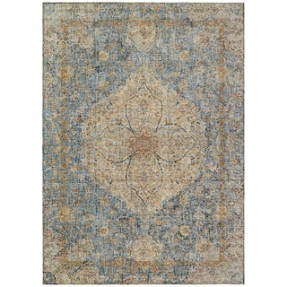 Piper Looms Chantille Global ACN2136 Blue Machine Washable Area Rug main image