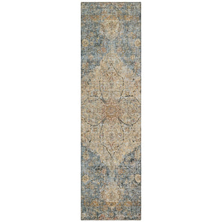 Piper Looms Chantille Global ACN2136 Blue Machine Washable Area Rug Runner Main Image