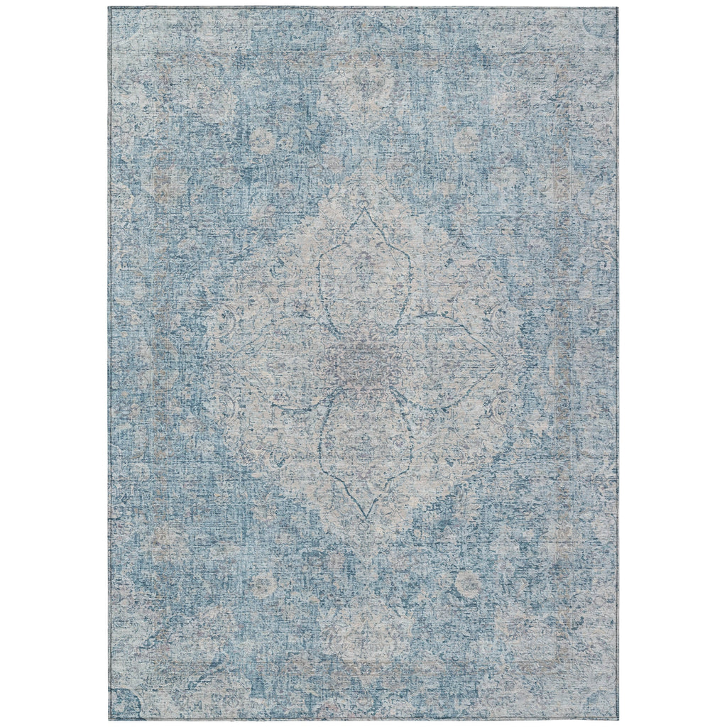 Piper Looms Chantille Global ACN2136 Denim Machine Washable Area Rug main image
