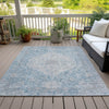 Piper Looms Chantille Global ACN2136 Denim Machine Washable Area Rug Outdoor Lifestyle Image Feature