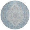 Piper Looms Chantille Global ACN2136 Denim Machine Washable Area Rug Round Main Image