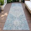 Piper Looms Chantille Global ACN2136 Denim Machine Washable Area Rug Runner Outdoor Lifestyle Image Feature