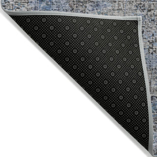 Piper Looms Chantille Global ACN2136 Gray Machine Washable Area Rug Backing Image