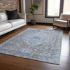 Piper Looms Chantille Global ACN2136 Gray Machine Washable Area Rug Lifestyle Image Feature