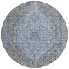 Piper Looms Chantille Global ACN2136 Gray Machine Washable Area Rug Round Main Image