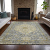 Piper Looms Chantille Global ACN2136 Pewter Machine Washable Area Rug Lifestyle Image Feature
