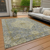 Piper Looms Chantille Global ACN2136 Pewter Machine Washable Area Rug Outdoor Lifestyle Image Feature