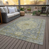Piper Looms Chantille Global ACN2136 Pewter Machine Washable Area Rug Outdoor Lifestyle Image Feature