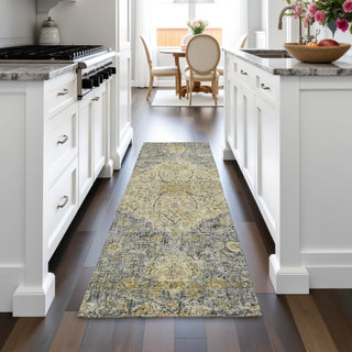 Piper Looms Chantille Global ACN2136 Pewter Machine Washable Area Rug Runner Lifestyle Image Feature