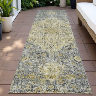 Piper Looms Chantille Global ACN2136 Pewter Machine Washable Area Rug Runner Outdoor Lifestyle Image Feature