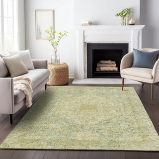 Piper Looms Chantille Global ACN2136 Sage Machine Washable Area Rug Lifestyle Image Feature