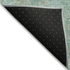 Piper Looms Chantille Global ACN2136 Teal Machine Washable Area Rug Backing Image