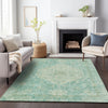 Piper Looms Chantille Global ACN2136 Teal Machine Washable Area Rug Lifestyle Image Feature