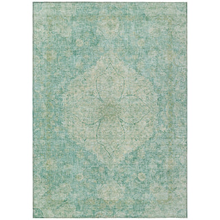 Piper Looms Chantille Global ACN2136 Teal Machine Washable Area Rug main image