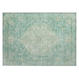 Piper Looms Chantille Global ACN2136 Teal Machine Washable Area Rug Scatter Main Image
