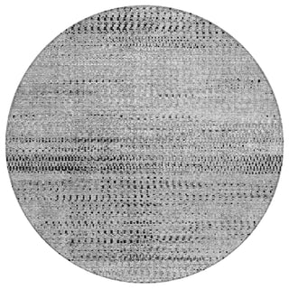 Piper Looms Chantille Stripes ACN2137 Gray Machine Washable Area Rug Round Main Image