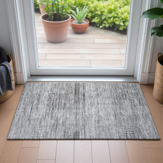 Piper Looms Chantille Stripes ACN2137 Gray Machine Washable Area Rug Scatter Lifestyle Image Feature