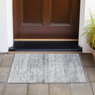 Piper Looms Chantille Stripes ACN2137 Gray Machine Washable Area Rug Scatter Outdoor Lifestyle Image Feature