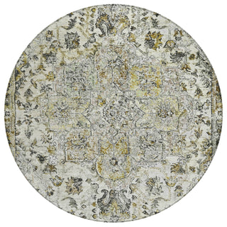 Piper Looms Chantille Global ACN2138 Beige Machine Washable Area Rug Round Main Image