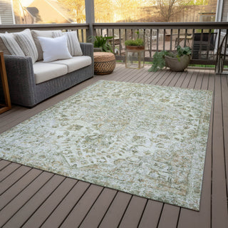 Piper Looms Chantille Global ACN2138 Ivory Machine Washable Area Rug Outdoor Lifestyle Image Feature