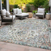 Piper Looms Chantille Global ACN2138 Sage Machine Washable Area Rug Outdoor Lifestyle Image Feature