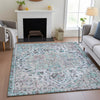 Piper Looms Chantille Global ACN2138 Sky Machine Washable Area Rug Lifestyle Image Feature