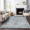 Piper Looms Chantille Global ACN2138 Sky Machine Washable Area Rug Lifestyle Image Feature