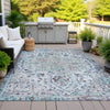 Piper Looms Chantille Global ACN2138 Sky Machine Washable Area Rug Outdoor Lifestyle Image Feature