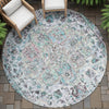 Piper Looms Chantille Global ACN2138 Sky Machine Washable Area Rug Round Outdoor Lifestyle Image Feature