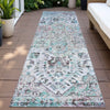 Piper Looms Chantille Global ACN2138 Sky Machine Washable Area Rug Runner Outdoor Lifestyle Image Feature