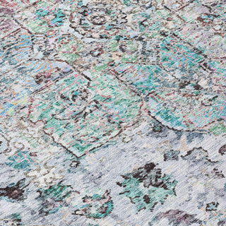 Piper Looms Chantille Global ACN2138 Sky Machine Washable Area Rug Swatch Image