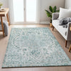 Piper Looms Chantille Global ACN2138 Teal Machine Washable Area Rug Lifestyle Image Feature